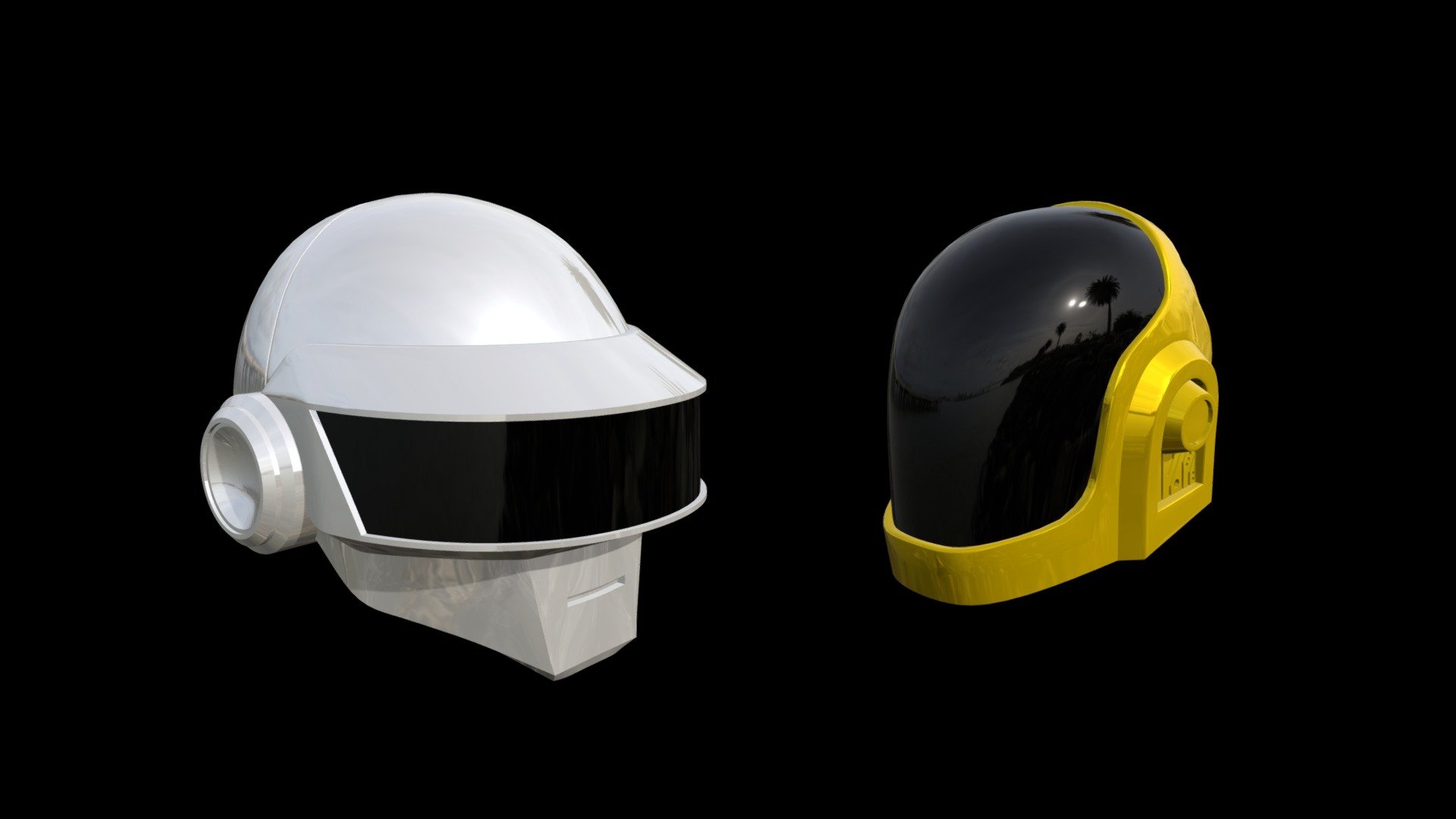 Daft Punk Helmets - Download Free 3D model by Koe01000010 [1424e3f ...
