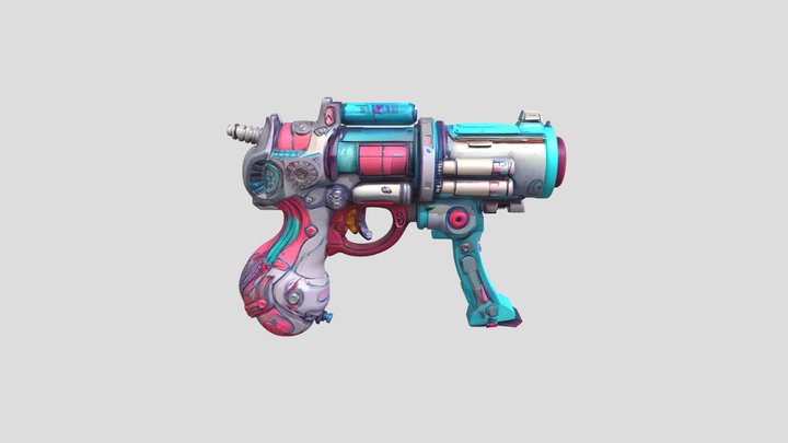 CYBER PULSE MK-V Pistol 3D Model
