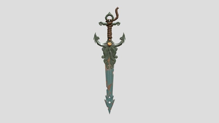 Davy Jones Sword 3D Model