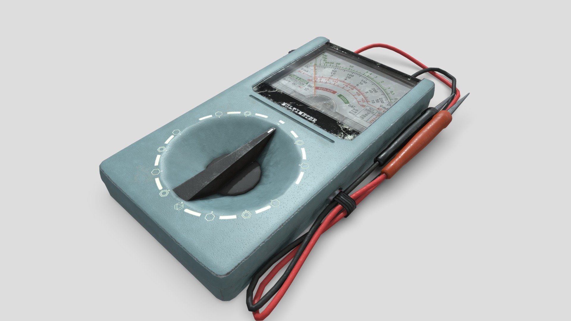Analog Multimeter 🔌 Download Free 3D model by Glowbox 3D (glowbox3d