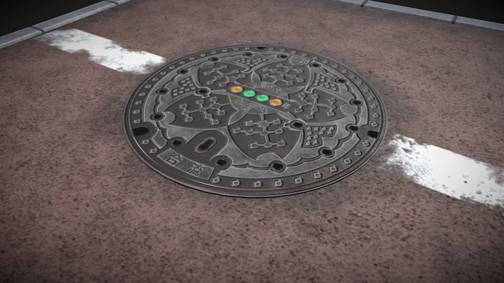 Manhole (Tokyo) 3D Model