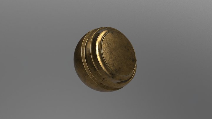 Substance 5 - Tarnished Brass 3D Model