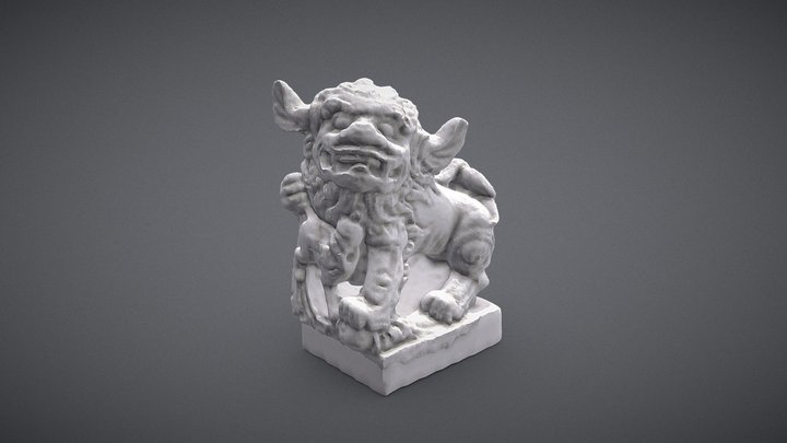 慈惠宮石獅 3D Model