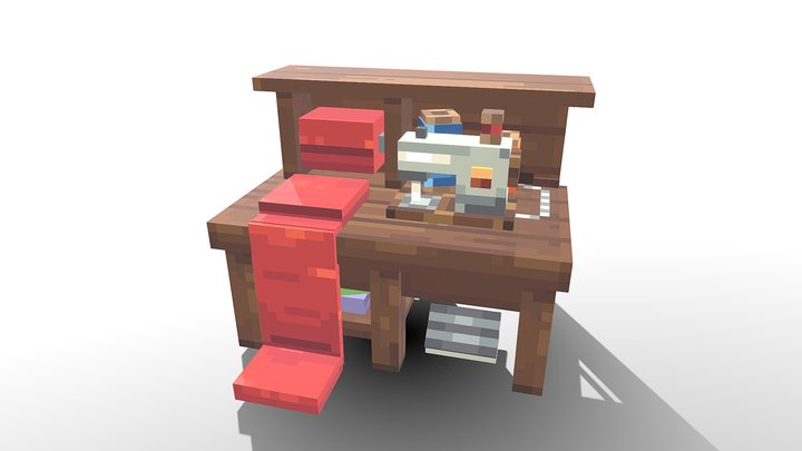 Furniture: Sewing Table 3D Model