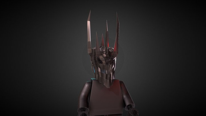 Low Poly Sauron 3D Model
