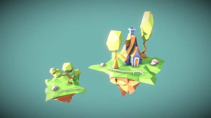 Islas Flotantes 3D Model