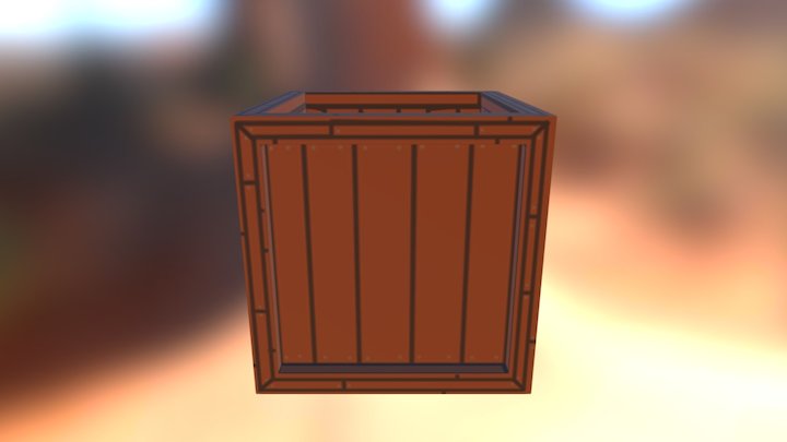 Crate Opened 3D Model