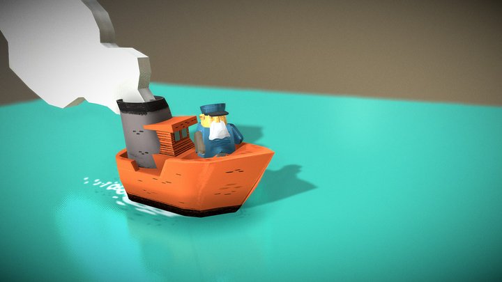 captain_boat 3D Model