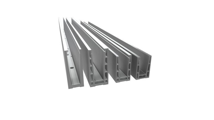 U Channels 3D Model