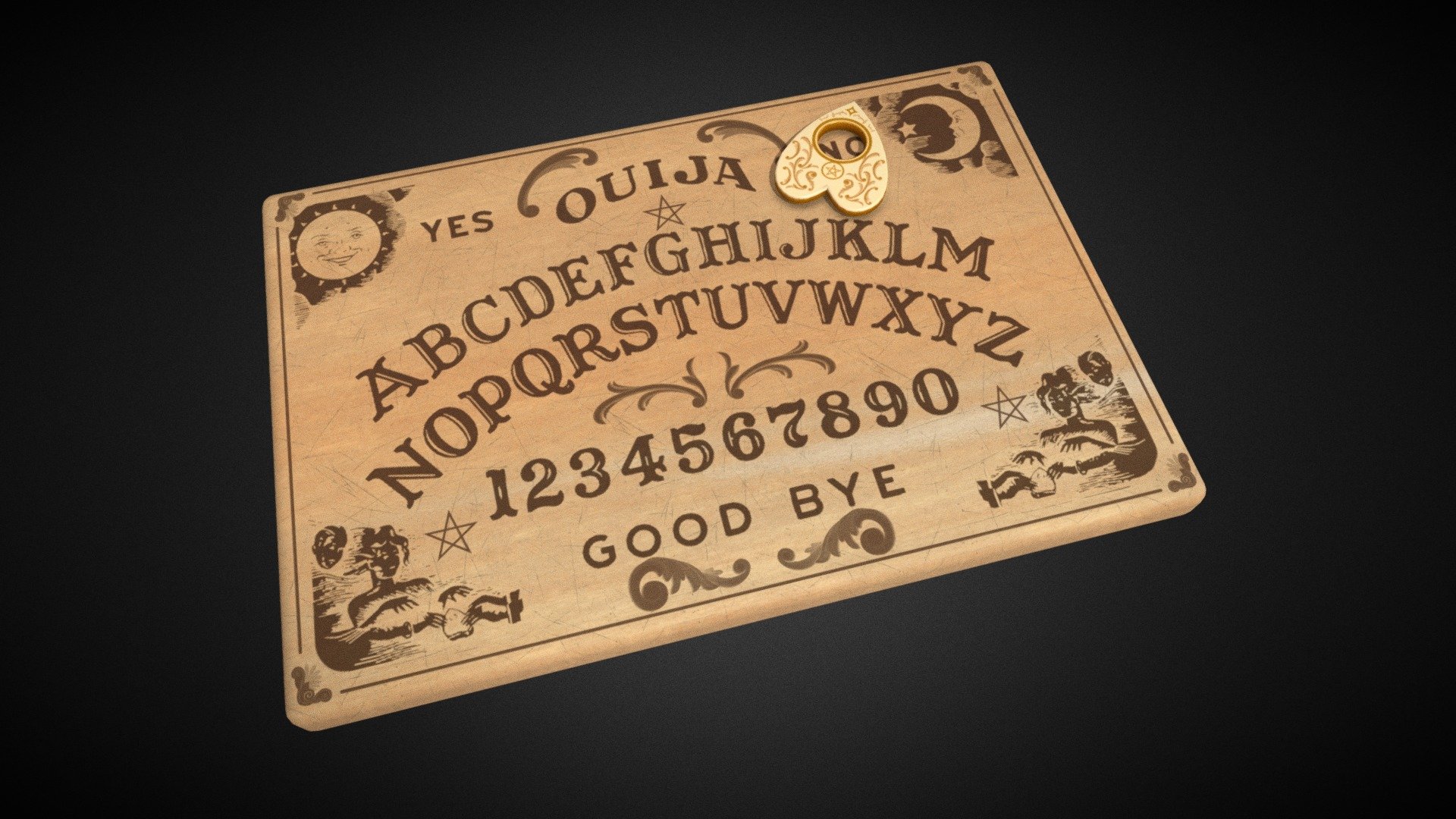 Ouija Board - Buy Royalty Free 3D Model By SharmaJi97 [142c294 ...