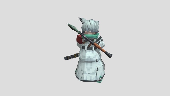 NekoCrane 3D Model