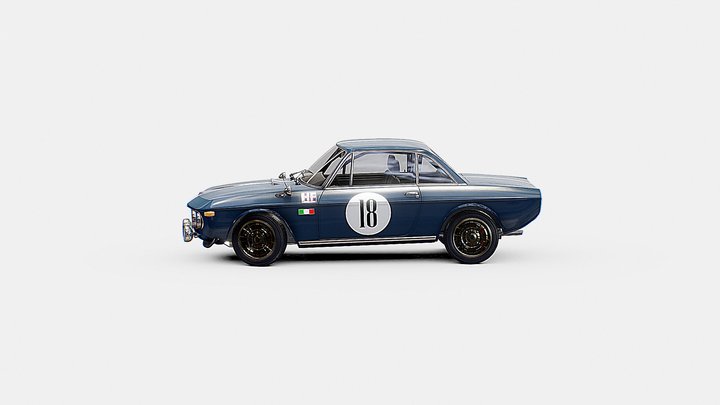 Lancia Fulvia Rally | www.vecarz.com – Modèle 3D gratuit STL