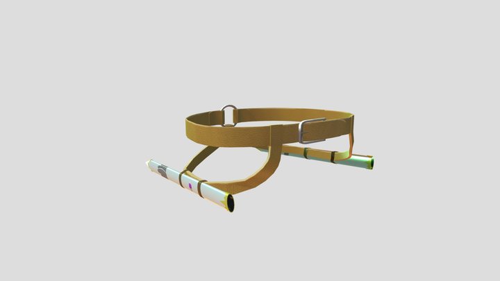 Belt and sword sheath 3D Model