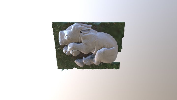 Rihno Statue 3D Model