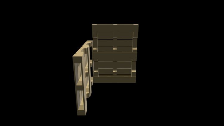 Pallet Fort 2 1 3D Model