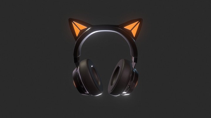 Casque_Chat 3D Model