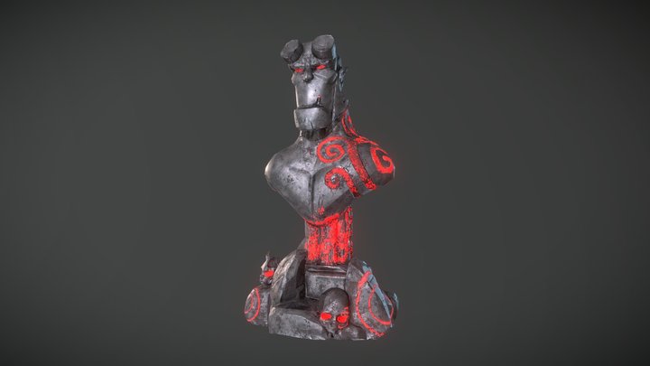 Hellboy bust 3D Model