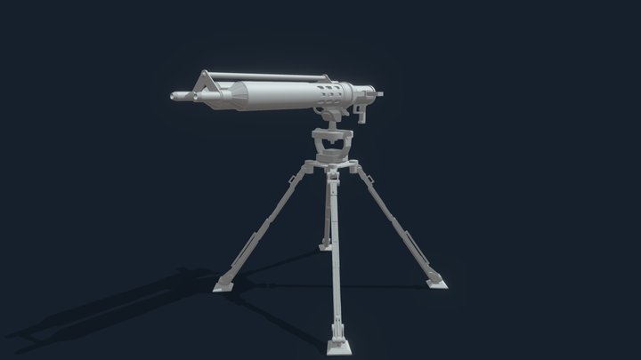 J-10 Dual Blaster Cannon 3D Model