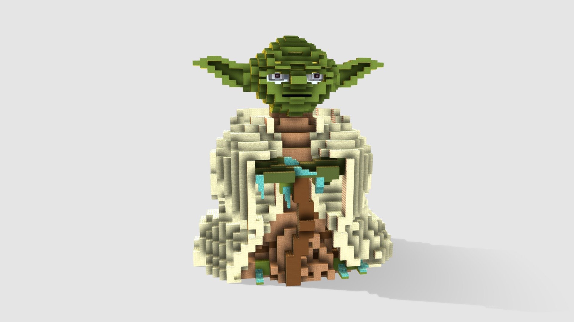 Minecraft LEGO Yoda 3D model by Plutouthere [1431a8b] Sketchfab