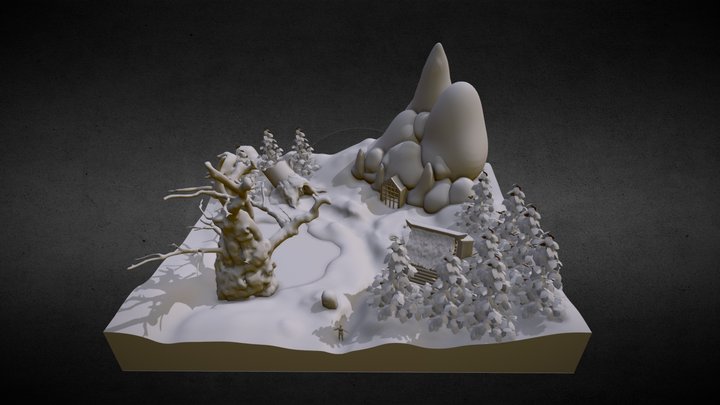 Blocking "At the seaside" 3D Model