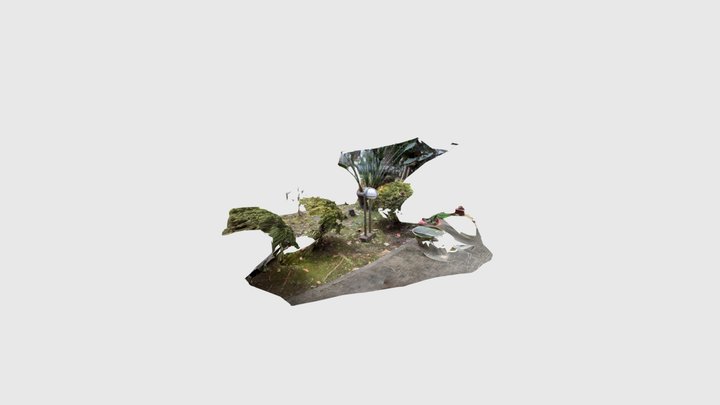 顔を出した地底人（ロボット） 3D Model