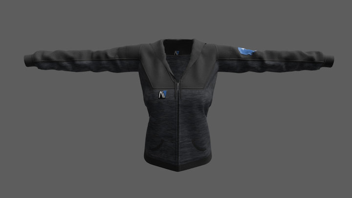 N7 Hoodie Andromeda Style 3D Model