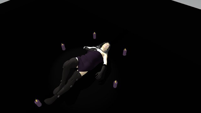 Witch in Bedroom 3D Model