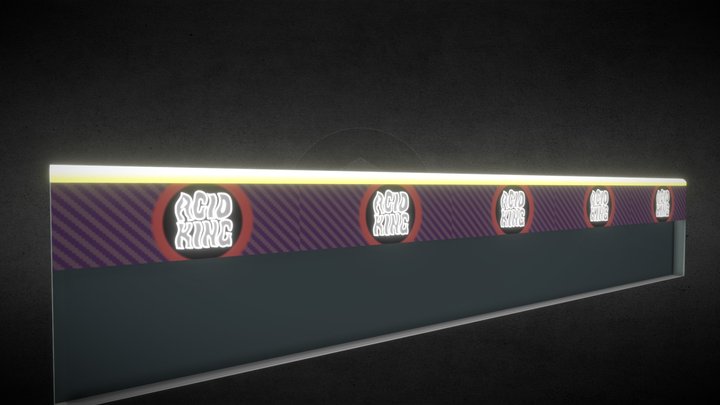 Fence Advert 3D Model