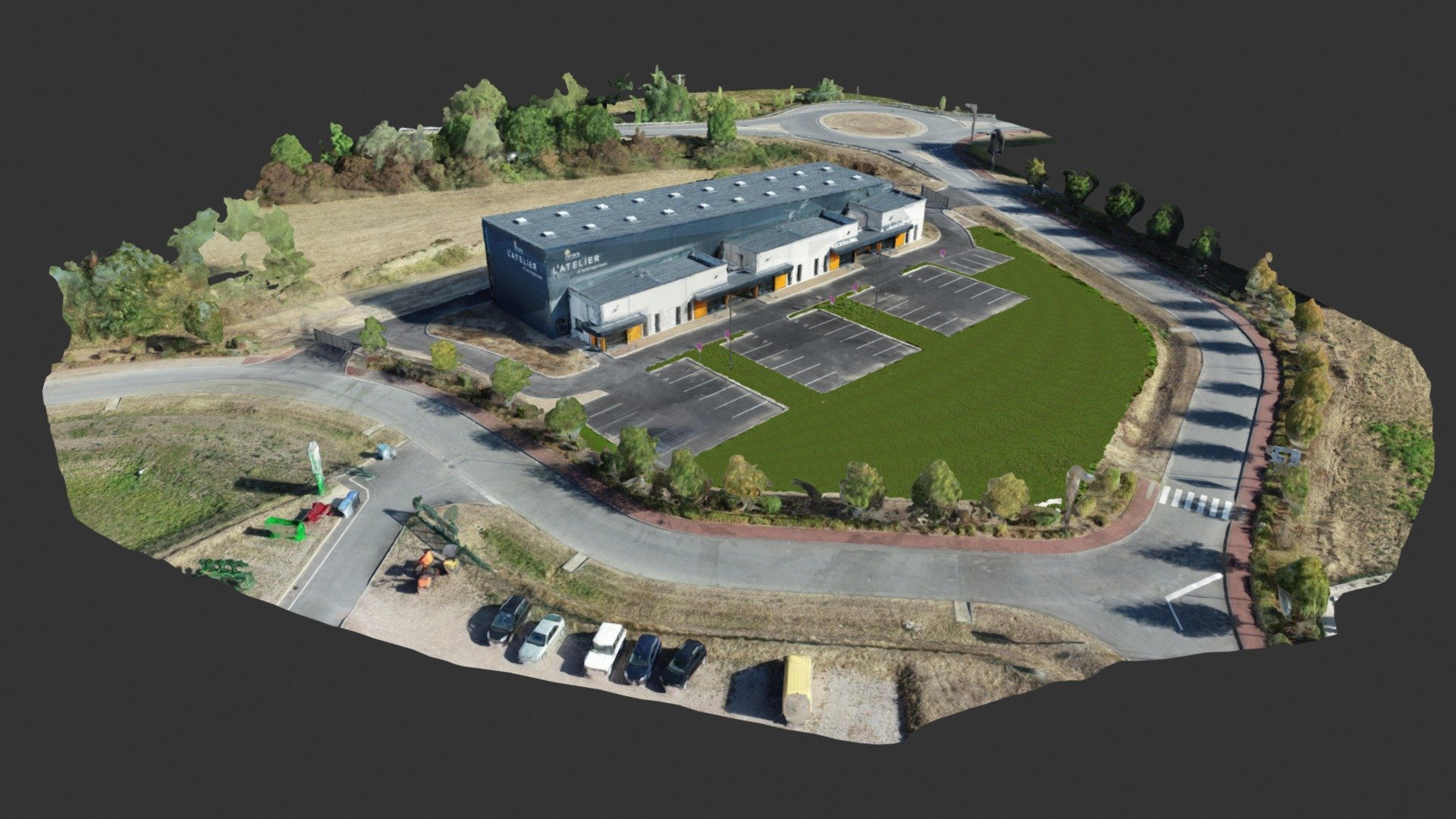 Atelier d'entreprises par NEVERS AGGLOMÉRATION - 3D model by GÉOSMARTIC ...