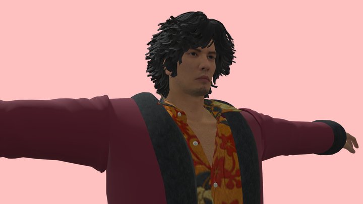 Random Yakuza 3D Model