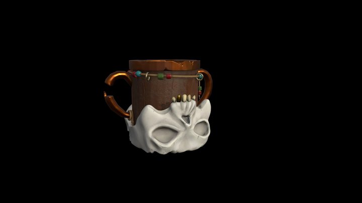 Skull Mug 3D Model