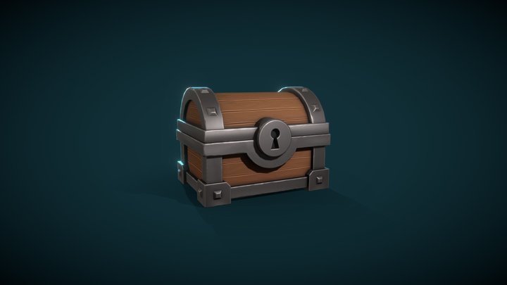 Stylized Chest 3D Model