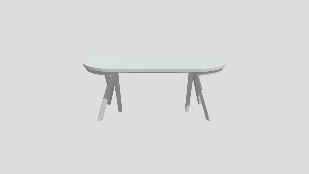 Modern oval dining table