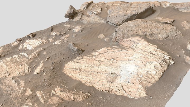 Mars 2020 -- Beaver Falls workspace, sol 1212 – Kostenloses 3D-Modell STL
