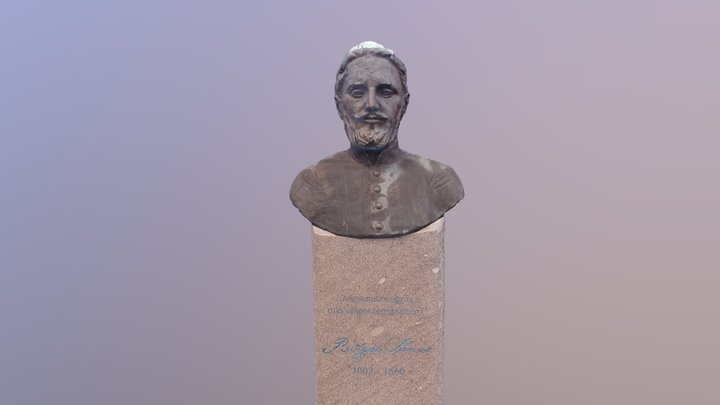 Bolyai János mellszobor / Boylai bust Sapientia 3D Model