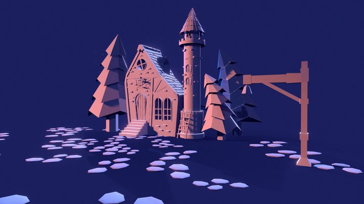Haunted House 3D Model