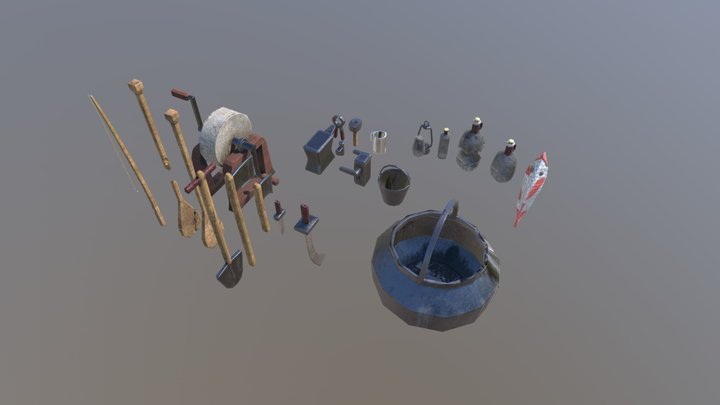 Pirate Cove Props 4 3D Model