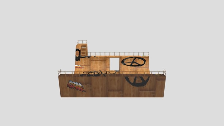 TEXTURED_HALFPIPE 3D Model