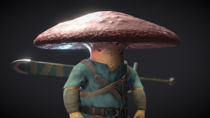 Mushroom Warrior 3D Model