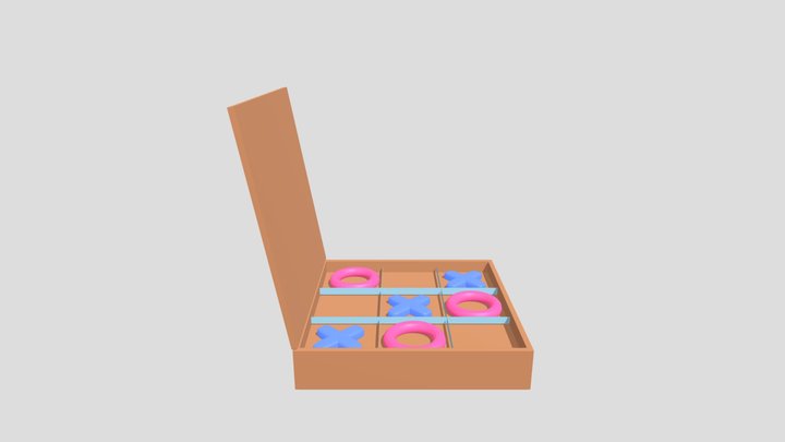 Tic Tac Toe Golden 3D model - TurboSquid 1782479