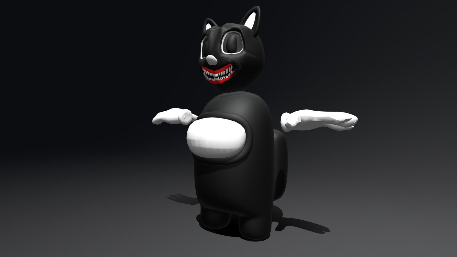 Among Us Cartoon Cat - Download Free 3D model by Edward Johnson 3 ...