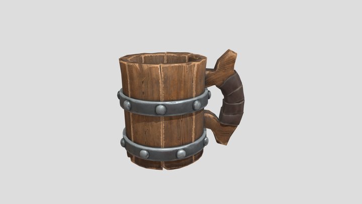 Stylized mug - game ready 3D Model