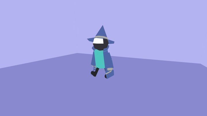 Low Polly Blue from scrabdackle 3D Model