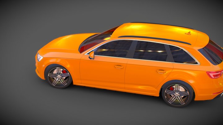 Audi A4 Avant 2015 3D Model