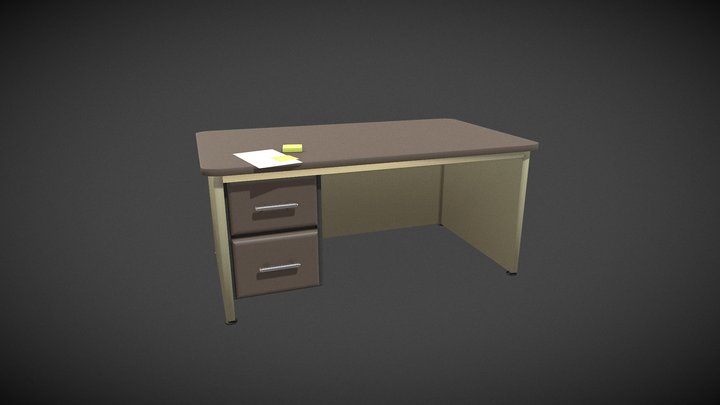 Generic Desk 3D Model