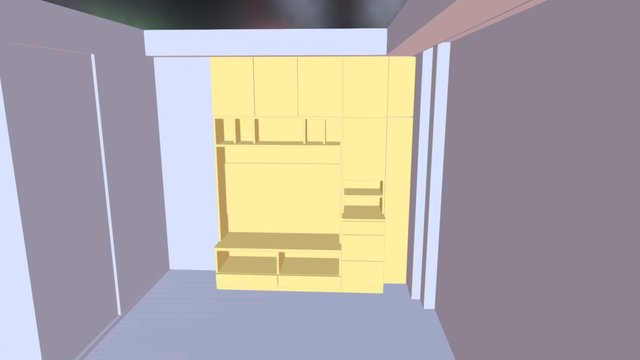 壁面収納モデリングシミュレーション例 3D Model