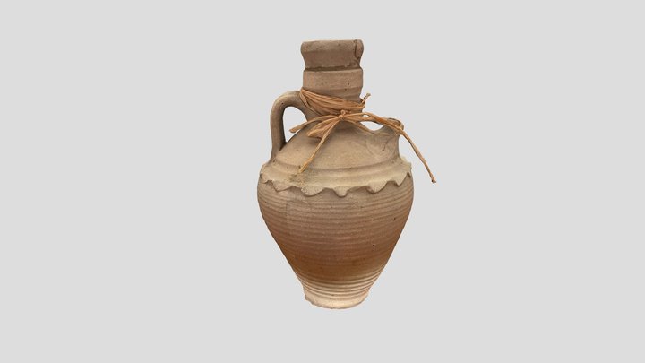 Ancient Ceramic Water Pitcher 3D Model