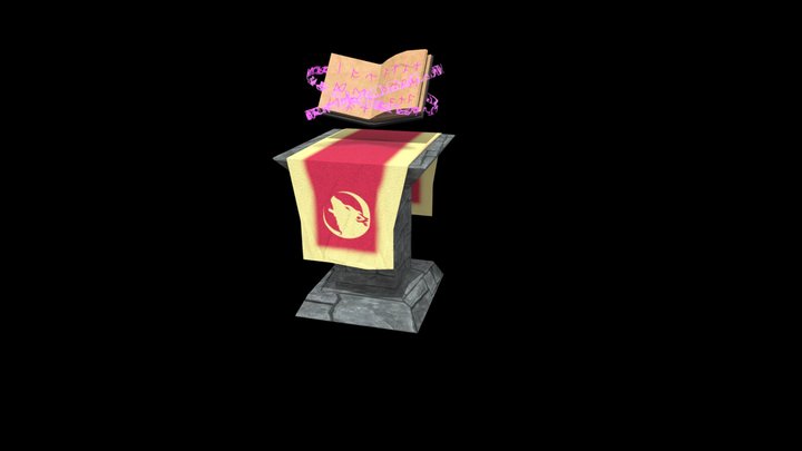 Magic Book Altar - Livro Magico Altar 3D Model