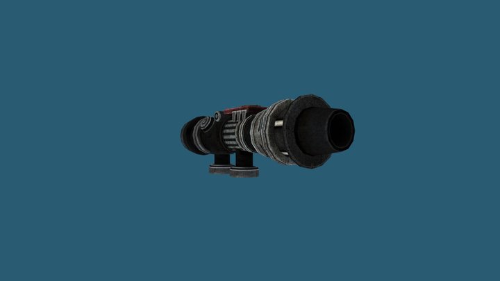 Skibidi Toilet Laser Cannon 3D Model