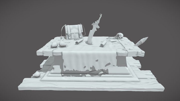 Adventurer's Camp / Bounty Hunter 3D Model